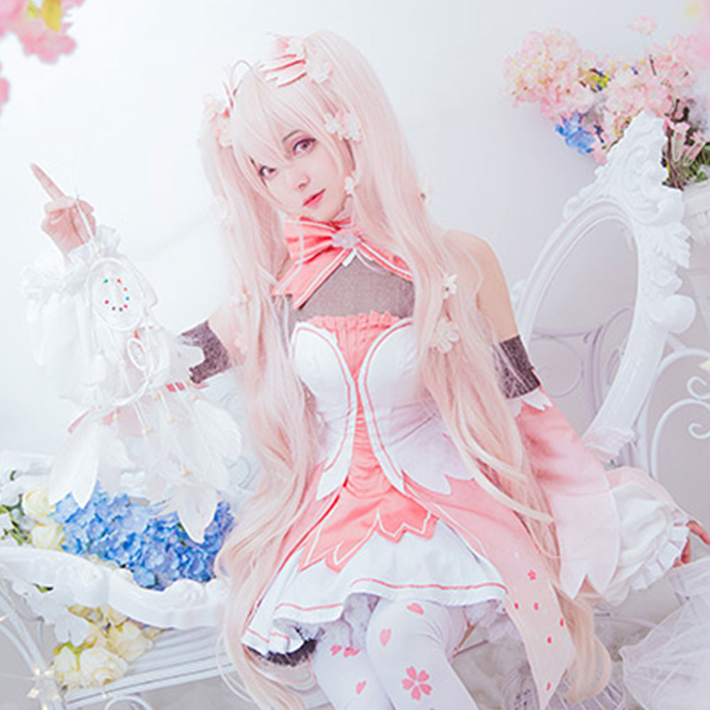 Vocal Idol Sakura Virtual Girl Pink Dress Cosplay Costume Costume - Tophatter Daily Deals