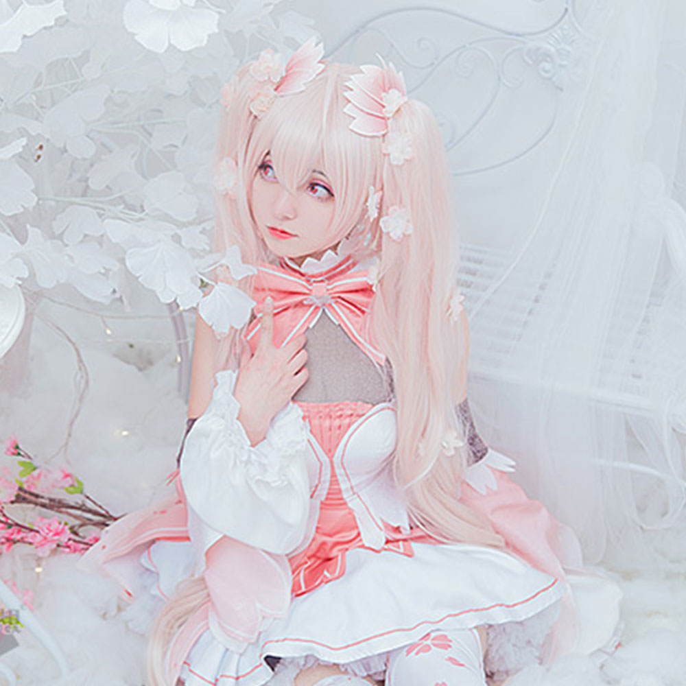 Vocal Idol Sakura Virtual Girl Pink Dress Cosplay Costume Costume - Tophatter Daily Deals