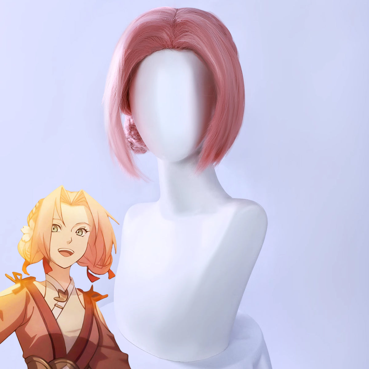 Sakura Haruno from Naruto Halloween GongFu Suits Pink Cosplay Wig Wig - Tophatter Daily Deals