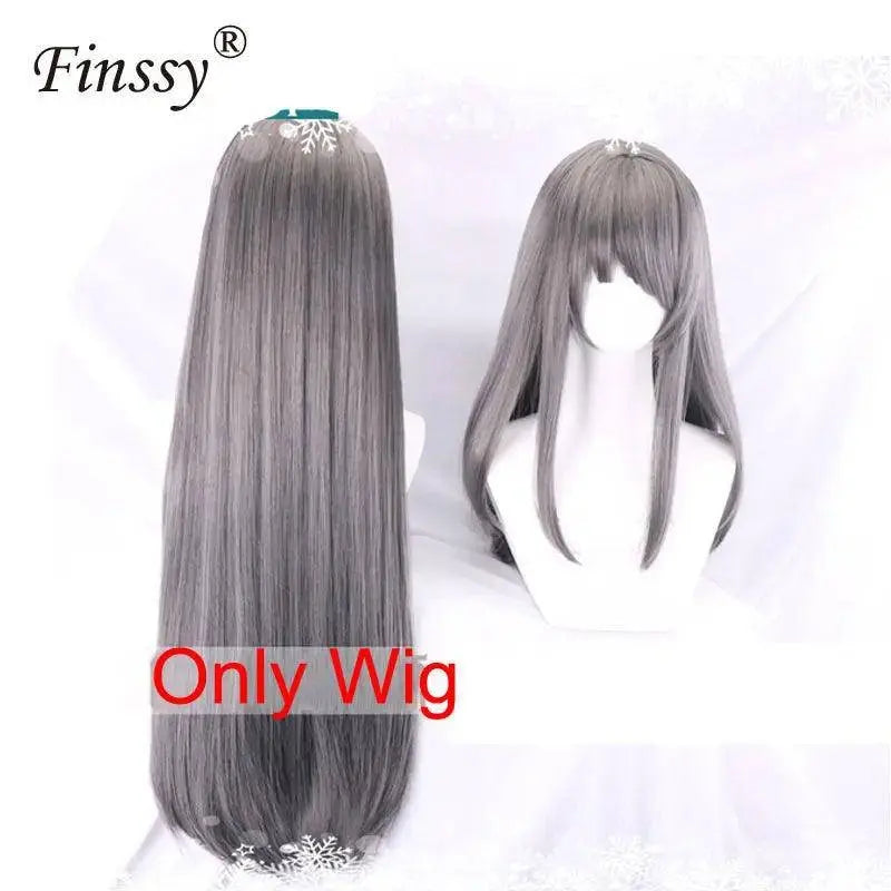 Sakurajima Mai Bunny Girl Cosplay Costume Halloween Adult Woman Senior Sister Cosplay Wig Clothes Size M/XL - Tophatter Daily Deals