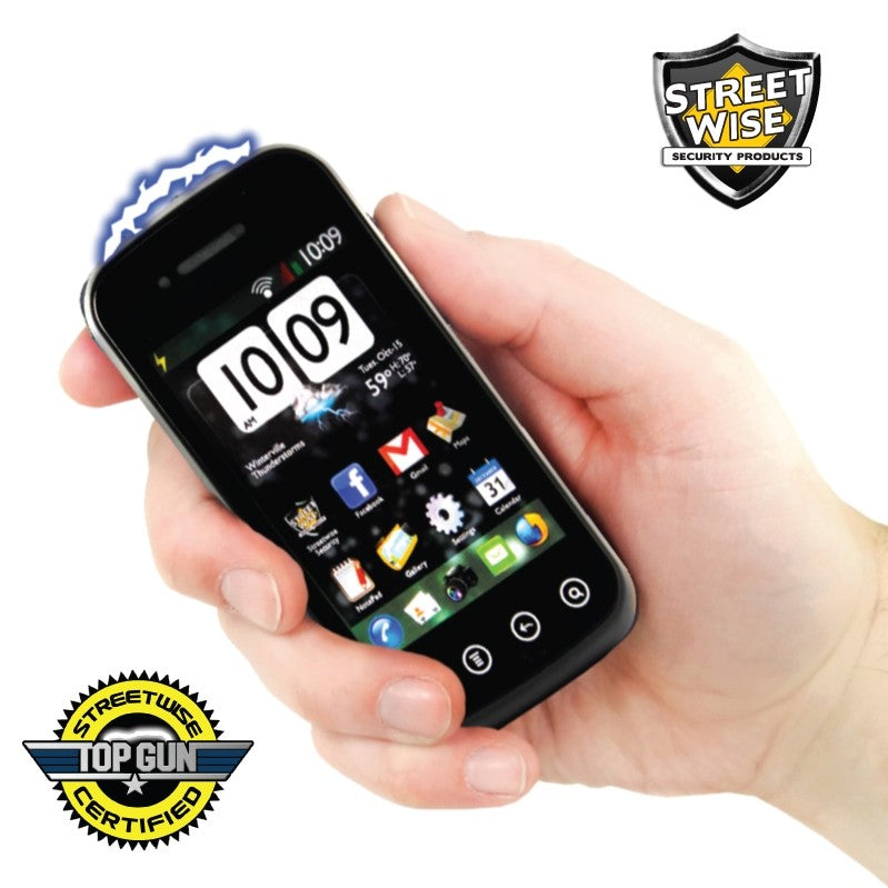 Streetwise SamStun Disguised Cell Phone Stun Gun 6M w/ Case SD-StunGun - Tophatter Daily Deals