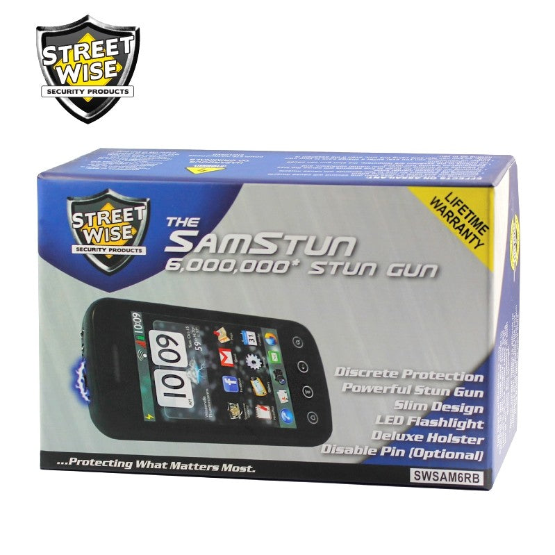 Streetwise SamStun Disguised Cell Phone Stun Gun 6M w/ Case SD-StunGun - Tophatter Daily Deals