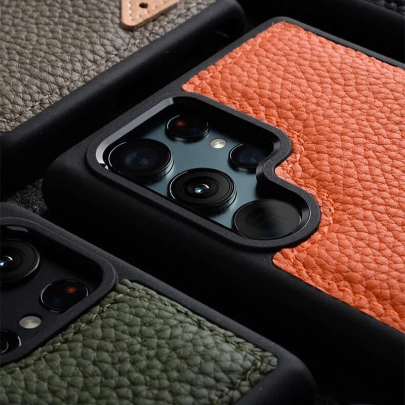 Leather Phone Case S22 Luxury Cover Fall 2025 Protection - Tophatter Daily Deals