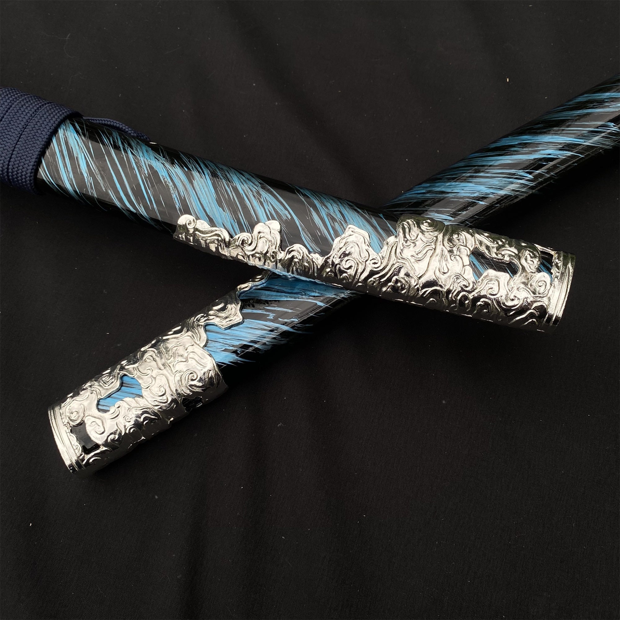 Damascus Steel Tsushima Ghost Lord Jin Sakai Katana Wakizashi 2 in 1 Pack - Tophatter Daily Deals