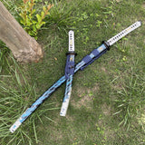 Damascus Steel Tsushima Ghost Lord Jin Sakai Katana Wakizashi 2 in 1 Pack - Tophatter Daily Deals