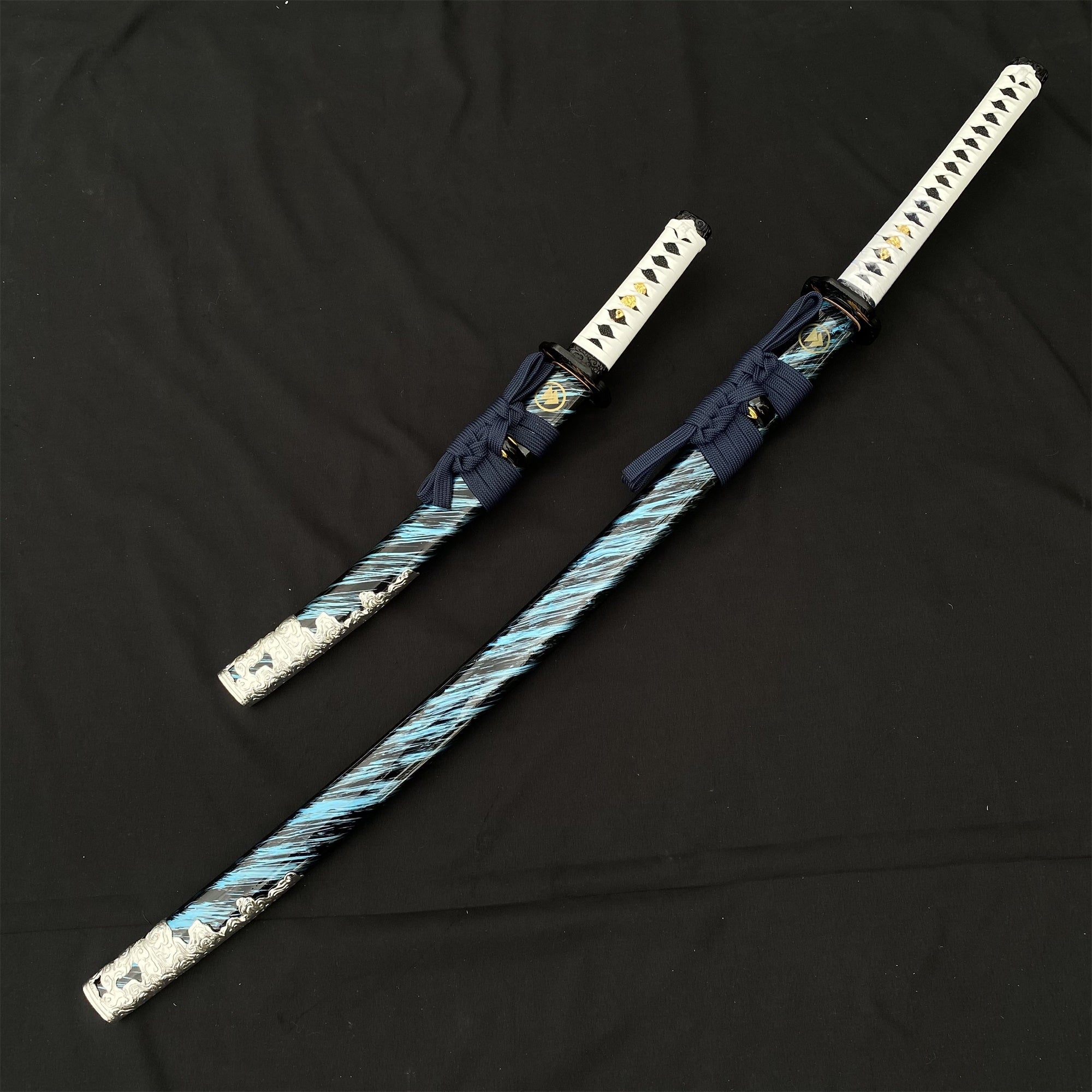 Damascus Steel Tsushima Ghost Lord Jin Sakai Katana Wakizashi 2 in 1 Pack - Tophatter Daily Deals