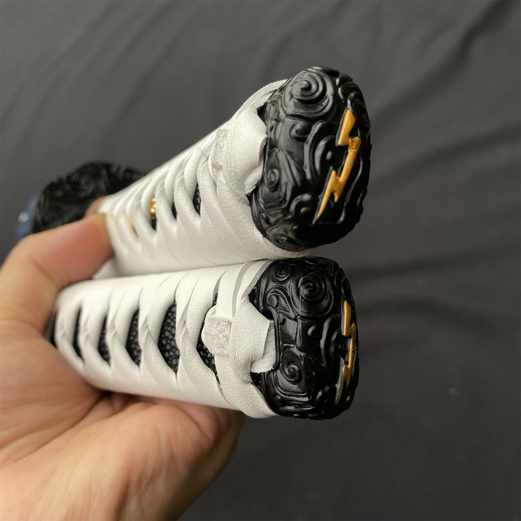 Damascus Steel Tsushima Ghost Lord Jin Sakai Katana Wakizashi 2 in 1 Pack - Tophatter Daily Deals