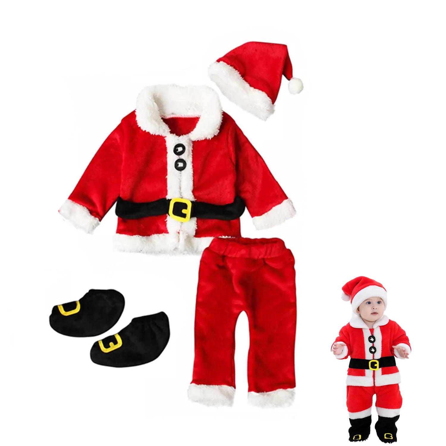 Santa Christmas Costume - Kids Xmas Party Santa Claus Outfit Set Christmas - Tophatter Daily Deals