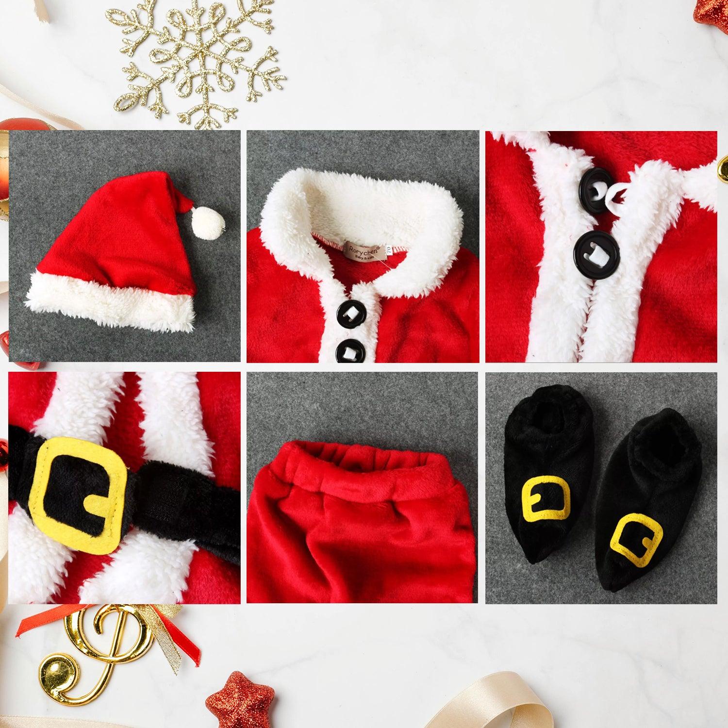 Santa Christmas Costume - Kids Xmas Party Santa Claus Outfit Set Christmas - Tophatter Daily Deals