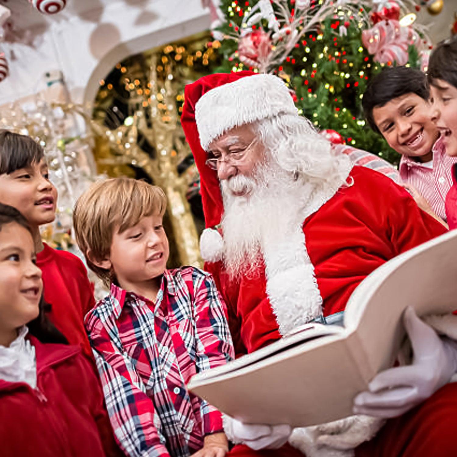 Santa Claus Outfit - 7pcs Santa Claus Costume Father Outfit Christmas Flannel Suit Mens Fancy Dress Christmas - Tophatter Daily Deals