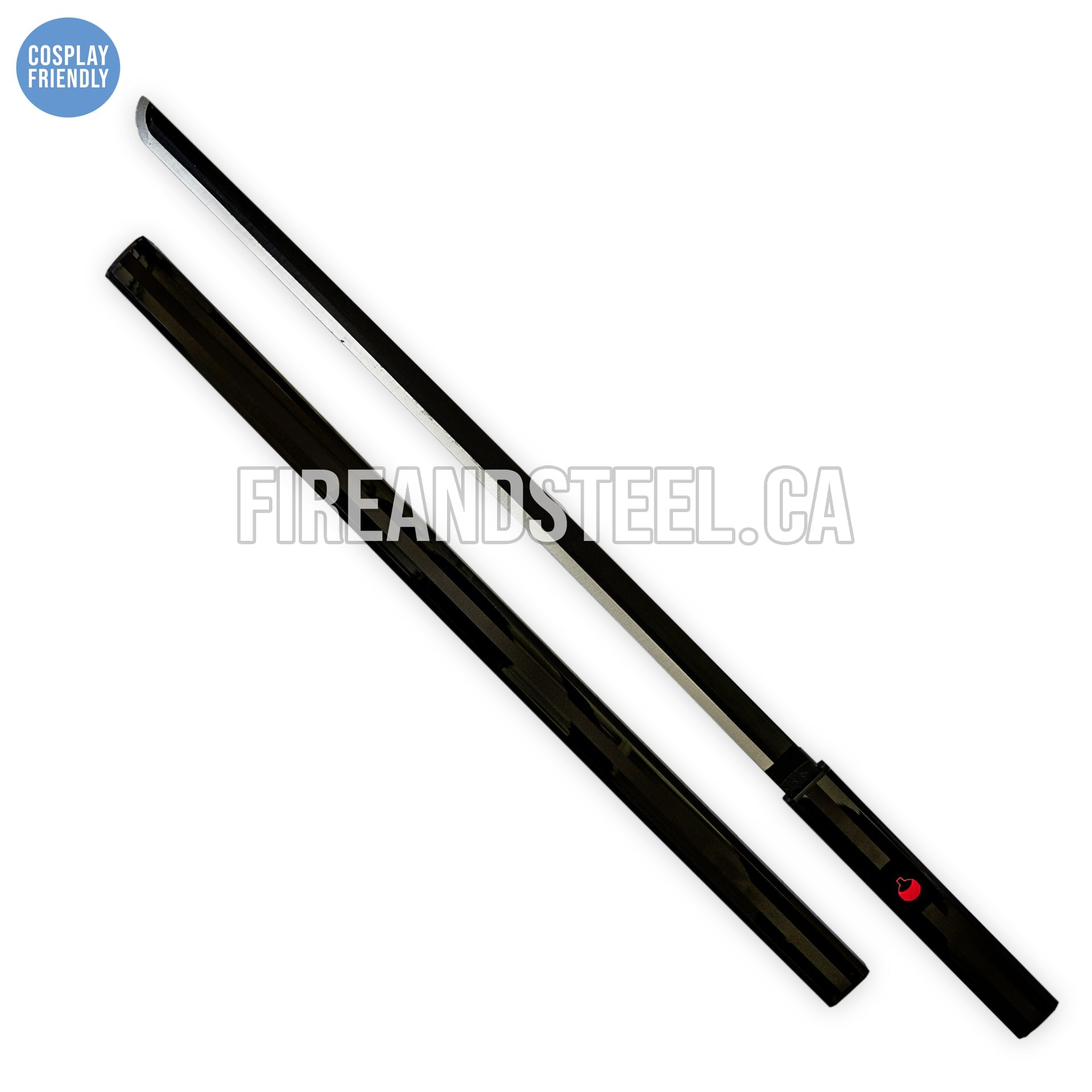 Sasuke's Sword of Kusanagi (Wood) Black Anime Sword - Tophatter Daily Deals