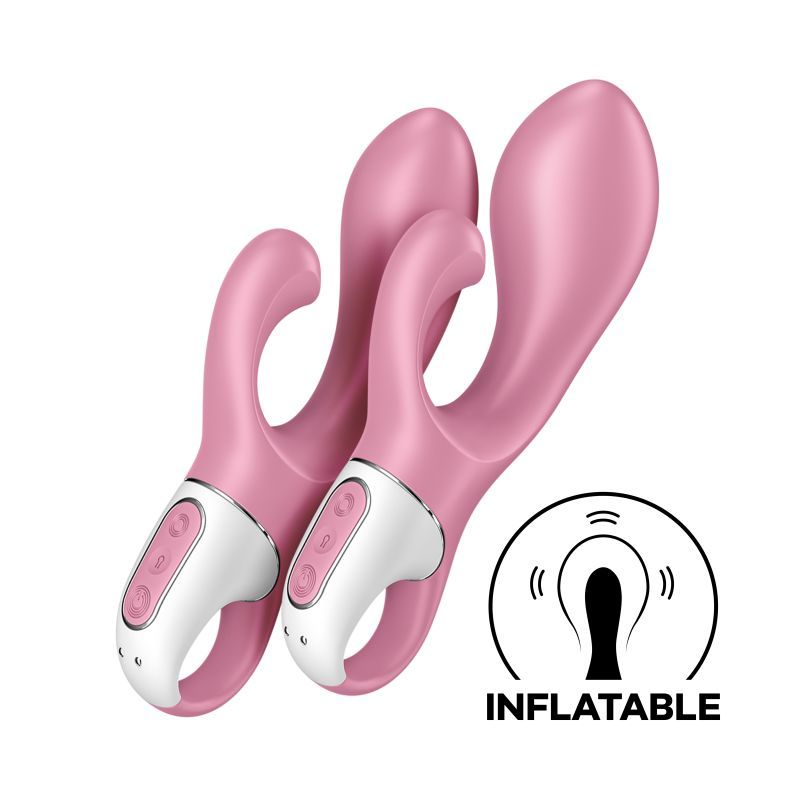 Satisfyer Air Pump Bunny 2 Pink Inflatable Vibrator 15mm > Vibrators > Ladies > Rabbit Multi - Tophatter Daily Deals