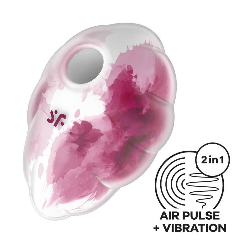 Satisfyer Cloud Dancer Red Compact Silicone Vibrator > Sex Toys For Ladies > Air Pulsation - Tophatter Daily Deals