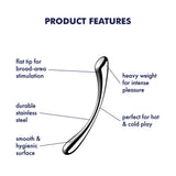 Satisfyer Cosmic Crest Stainless Steel Curved Dildo 24cm > Dildos > Neutral Dildos - Tophatter Daily Deals