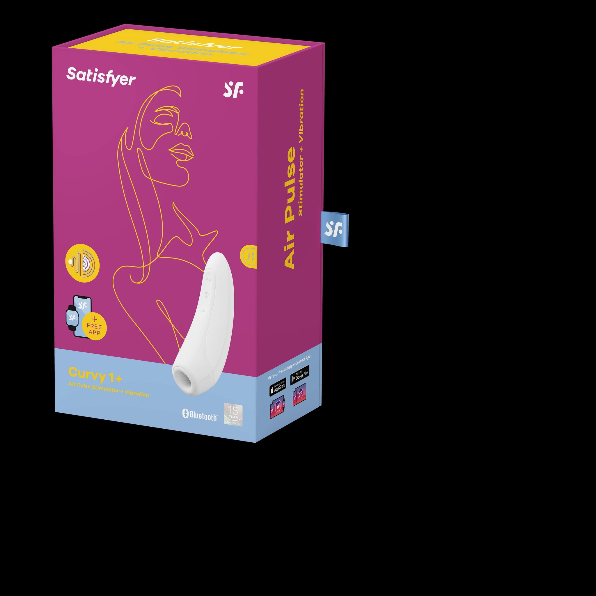 Satisfyer Curvy1+ White Clitoral Stimulator > Sex Toys For Ladies > Air Pulsation - Tophatter Daily Deals