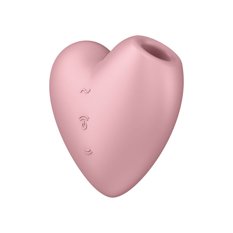 Satisfyer Cutie Heart Vibrator Pink Light Red Air Pulsation Stimulator > Sex Toys For Ladies > Air Pulsation - Tophatter Daily Deals