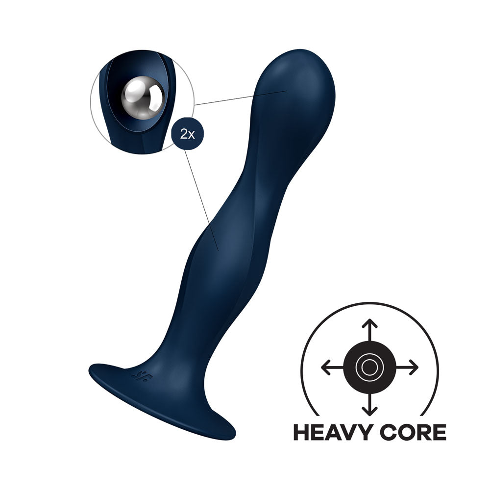 Satisfyer Double Ball-R Dildo Blue 7 Inch Pleasure Toy > Anal Range > Vibrating Butt Plugs - Tophatter Daily Deals
