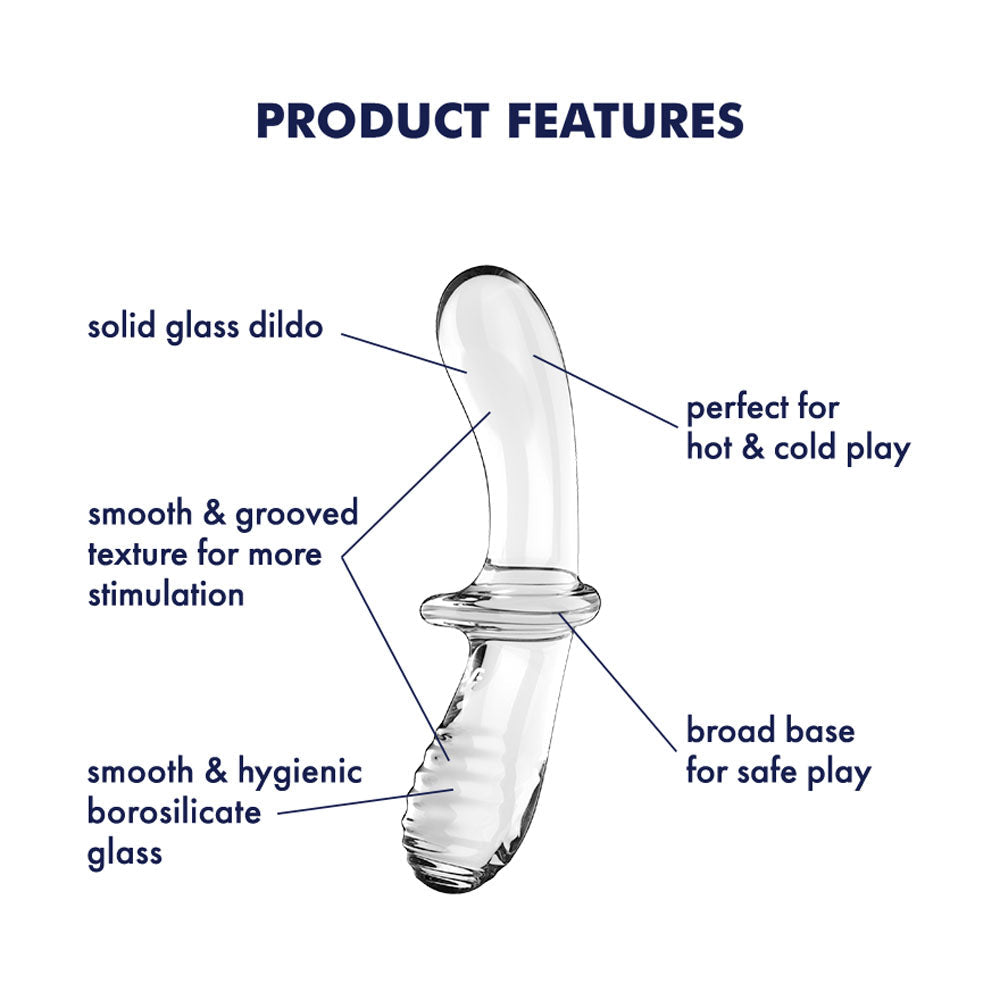 Satisfyer Double Crystal Glass Dildo for Temperature Play > Glass > Dildos - Tophatter Daily Deals