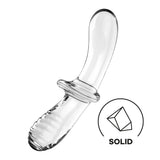 Satisfyer Double Crystal Glass Dildo for Temperature Play > Glass > Dildos - Tophatter Daily Deals