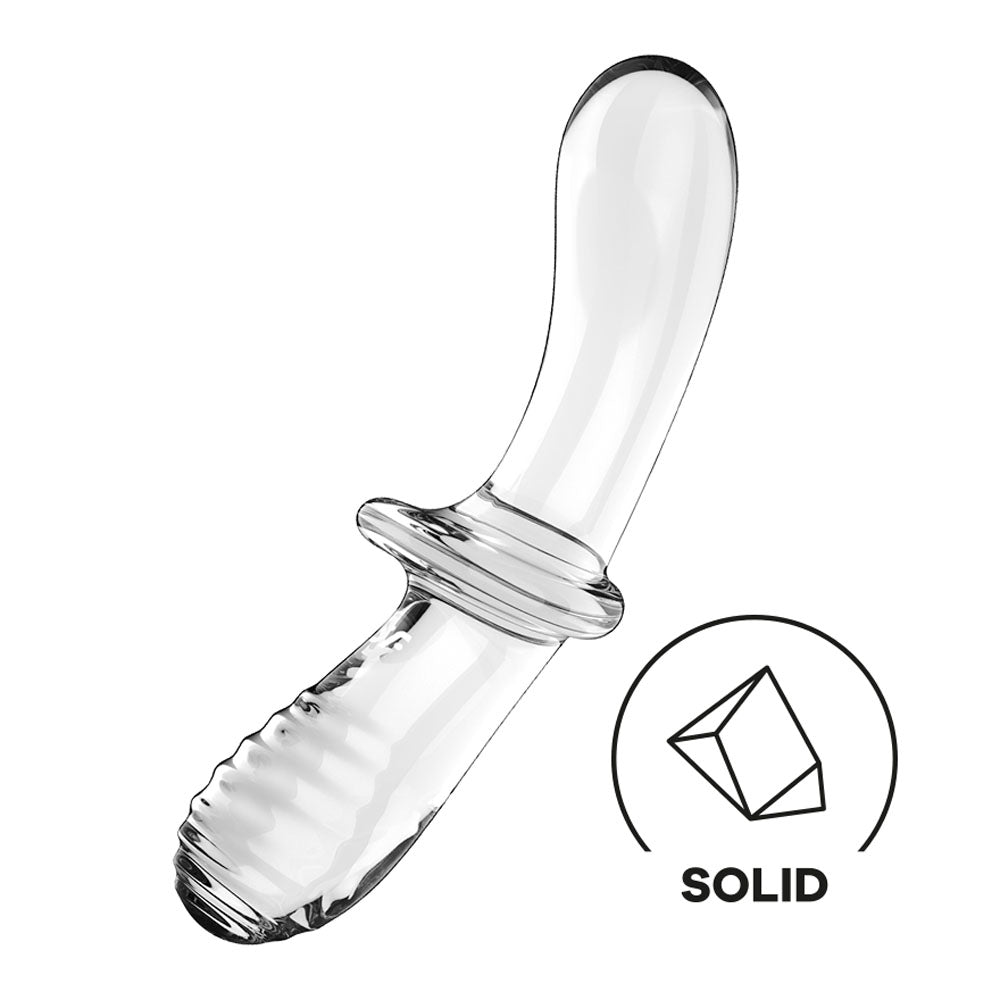 Satisfyer Double Crystal Glass Dildo for Temperature Play > Glass > Dildos - Tophatter Daily Deals
