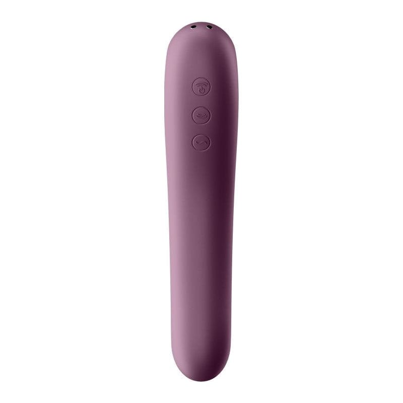 Satisfyer Dual Kiss (Wine Red) – Dual Stimulation Pleasure Device > Sex Toys For Ladies > Air Pulsation - Tophatter Daily Deals