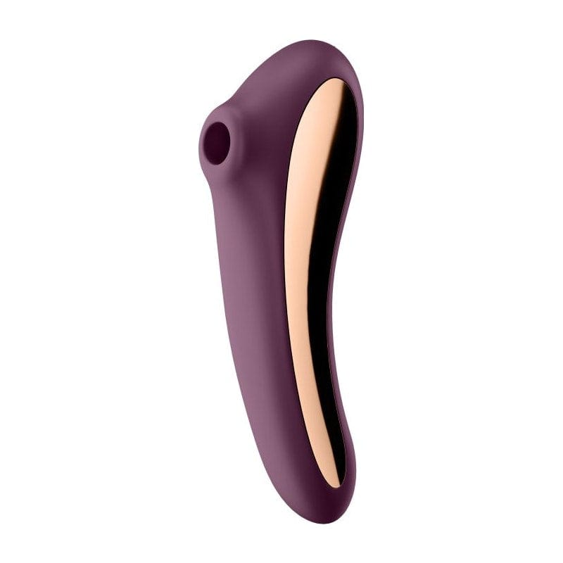 Satisfyer Dual Kiss (Wine Red) – Dual Stimulation Pleasure Device > Sex Toys For Ladies > Air Pulsation - Tophatter Daily Deals
