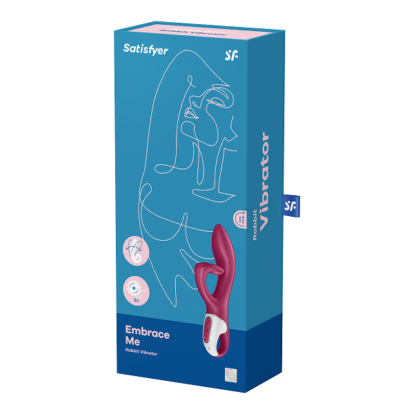 Satisfyer Embrace Me Rabbit Vibrator Berry with Dual Motors and Waterproof Design > Vibrators > Ladies > Rabbit - Tophatter Daily Deals
