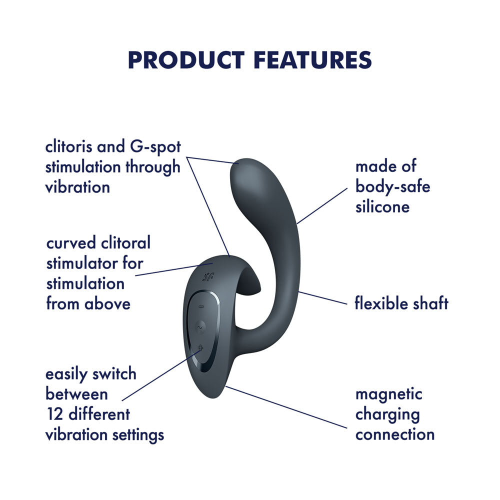 Satisfyer G For Goddess 1 - Dark Grey Rabbit Vibrator > Sex Toys For Ladies > G-Spot Vibrators - Tophatter Daily Deals