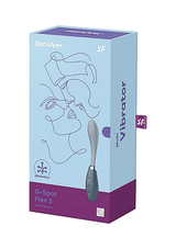 Satisfyer G-Spot Flex 3 Multi Vibrator in Grey with Flexible Shaft and 12 Vibration Modes > Sex Toys For Ladies > G-Spot Vibrators - Tophatter Daily Deals