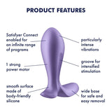 Satisfyer Intensity Plug Purple - Powerful Vibrating Anal Toy > Anal Range > Vibrating Butt Plugs - Tophatter Daily Deals