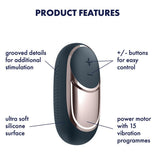 Satisfyer Layons Dark Desire Silicone Clitoral Massager > Sex Toys For Ladies > Clitoral Vibrators and Stimulators - Tophatter Daily Deals