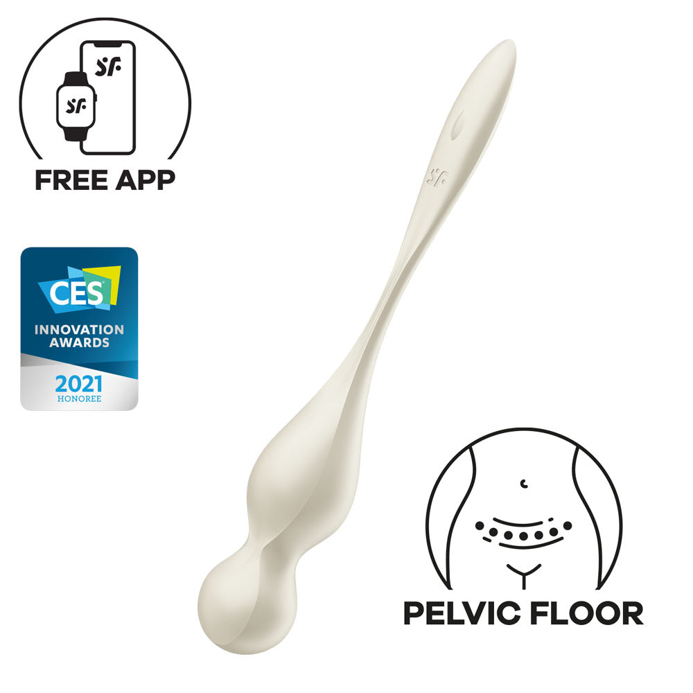 Satisfyer Love Birds 1 - White Kegel Trainer 73.8g > Sex Toys For Ladies > Kegel Exercise - Tophatter Daily Deals