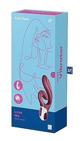 Satisfyer Love Me Rabbit Vibrator Red Waterproof Silicone > Vibrators > Ladies > Rabbit - Tophatter Daily Deals