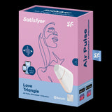 Satisfyer Love Triangle White - Compact Pleasure Device > Sex Toys For Ladies > Air Pulsation - Tophatter Daily Deals