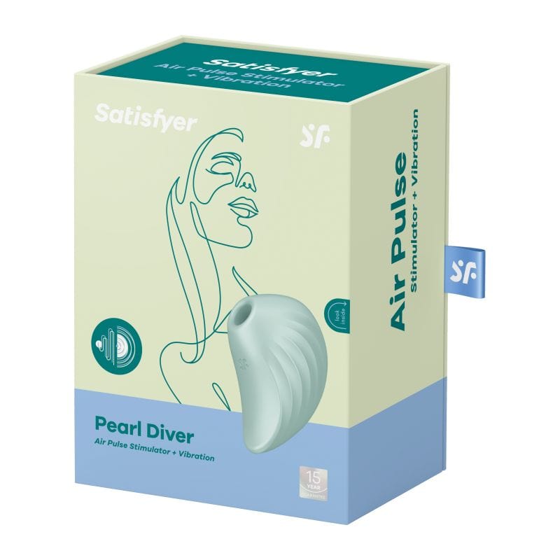 Satisfyer Pearl Diver (Mint) – Air Pulse Simulator Vibrator > Sex Toys For Ladies > Air Pulsation - Tophatter Daily Deals