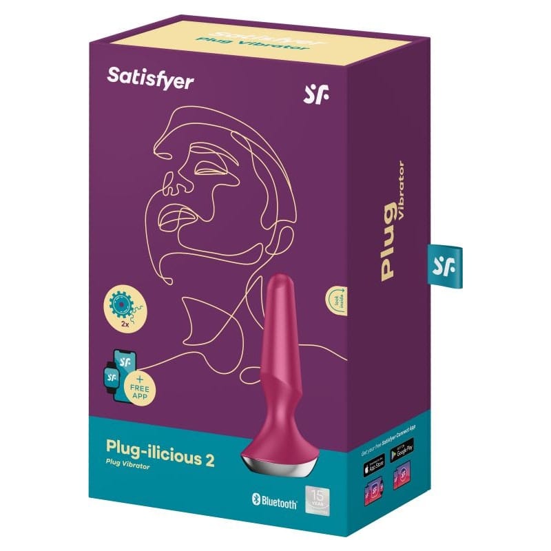 Satisfyer Plug-ilicious 2 Berry Pleasure Plug > Anal Range > Vibrating Butt Plugs - Tophatter Daily Deals
