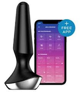 Satisfyer Plug-ilicious 2 Black Anal Vibrator > Anal Range > Vibrating Butt Plugs - Tophatter Daily Deals