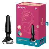 Satisfyer Plug-ilicious 2 Black Anal Vibrator > Anal Range > Vibrating Butt Plugs - Tophatter Daily Deals