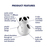 Satisfyer Pocket Panda Air Pulse Vibrator for Thrilling Pleasure > Sex Toys For Ladies > Air Pulsation - Tophatter Daily Deals