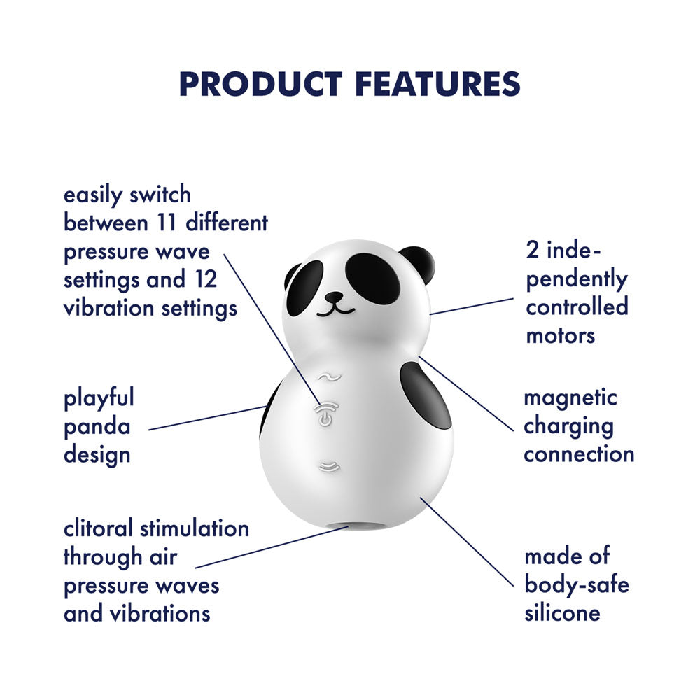Satisfyer Pocket Panda Air Pulse Vibrator for Thrilling Pleasure > Sex Toys For Ladies > Air Pulsation - Tophatter Daily Deals