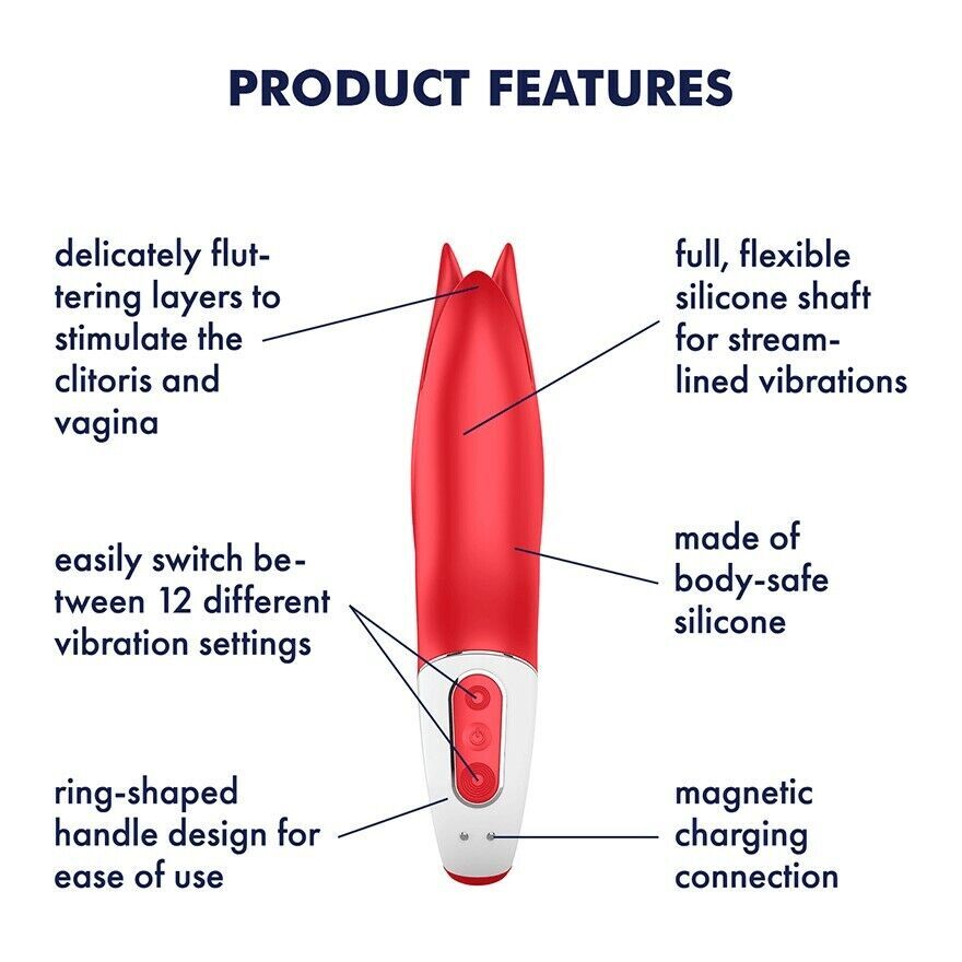 Satisfyer Power Flower – Clitoral Vibrator > Sex Toys For Ladies > Clitoral Vibrators and Stimulators - Tophatter Daily Deals