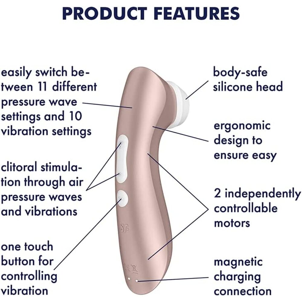 Satisfyer Pro 2 Plus Vibration Clitoral Stimulator Device > Sex Toys For Ladies > Air Pulsation - Tophatter Daily Deals