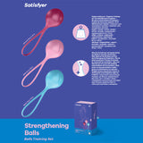 Satisfyer Strengthening Balls Weighted Kegel Balls Set of 3 > Sex Toys For Ladies > Kegel Exercise - Tophatter Daily Deals