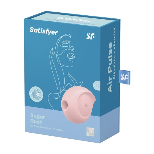 Satisfyer Sugar Rush Pink Air Pulse Stimulator with Vibration Compact Silicone Clitoral Vibrator > Sex Toys For Ladies > Air Pulsation - Tophatter Daily Deals