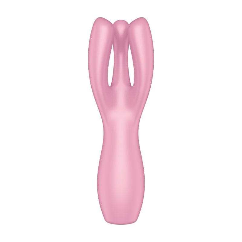Satisfyer Threesome 3 Layon Vibrator Pink 8.5 Inches > Vibrators > Vibrating Pads - Tophatter Daily Deals