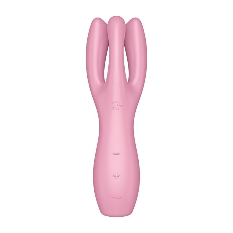 Satisfyer Threesome 3 Layon Vibrator Pink 8.5 Inches > Vibrators > Vibrating Pads - Tophatter Daily Deals
