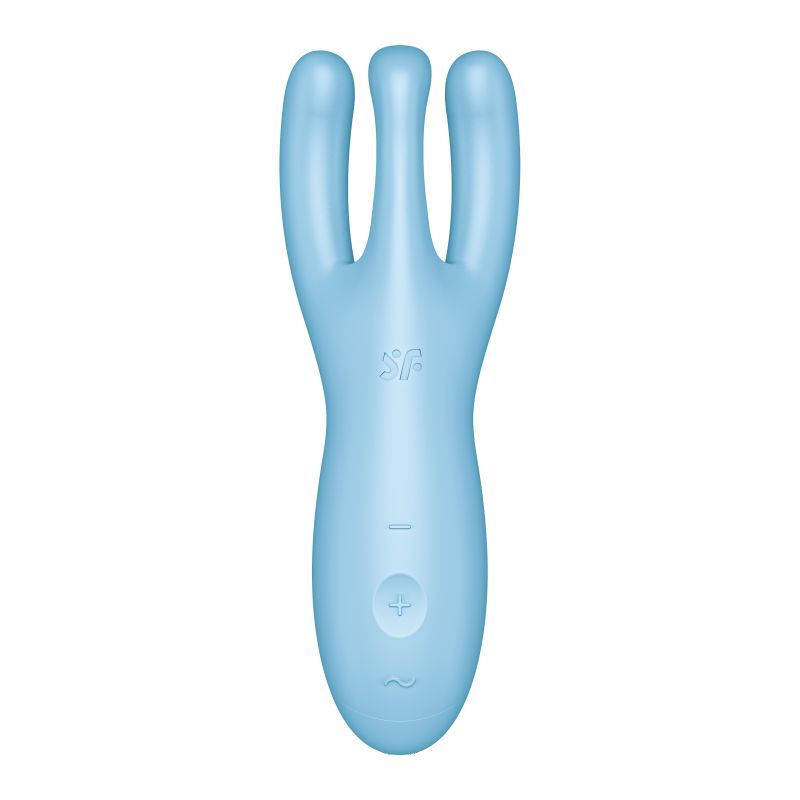 Satisfyer Threesome 4 Connect (Blue) – App-Controlled Layon Vibrator > Sex Toys > Remote Control Toys - Tophatter Daily Deals