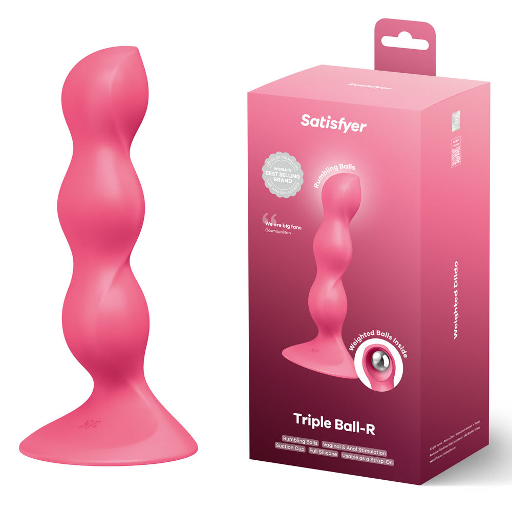 Satisfyer 18cm Triple Ball Beaded Anal Plug for Intense Pleasure > Anal Range > Anal Beads - Tophatter Daily Deals