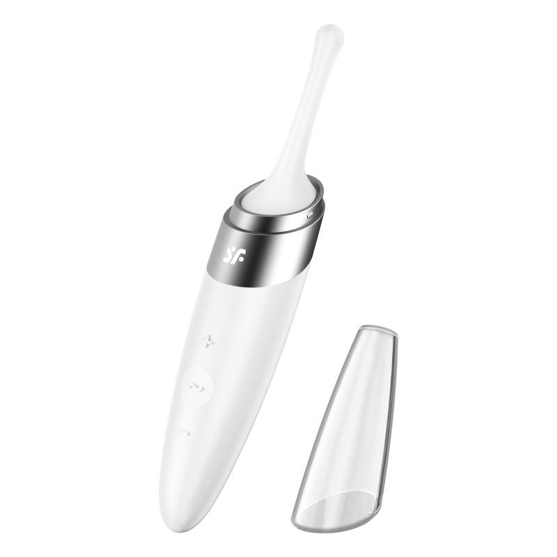 Satisfyer Twirling Delight Tip Stimulator in White > Vibrators > Ladies > Clitoral Vibrators and Stimulators - Tophatter Daily Deals