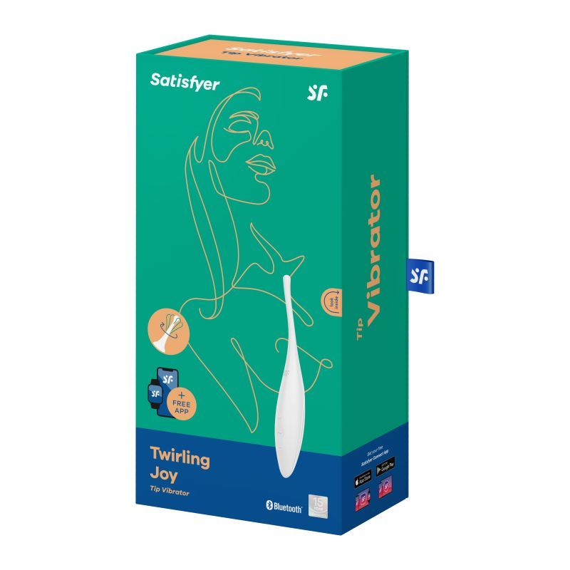 Satisfyer Twirling Joy Tip Stimulator in White > Vibrators > Ladies > Clitoral Vibrators and Stimulators - Tophatter Daily Deals